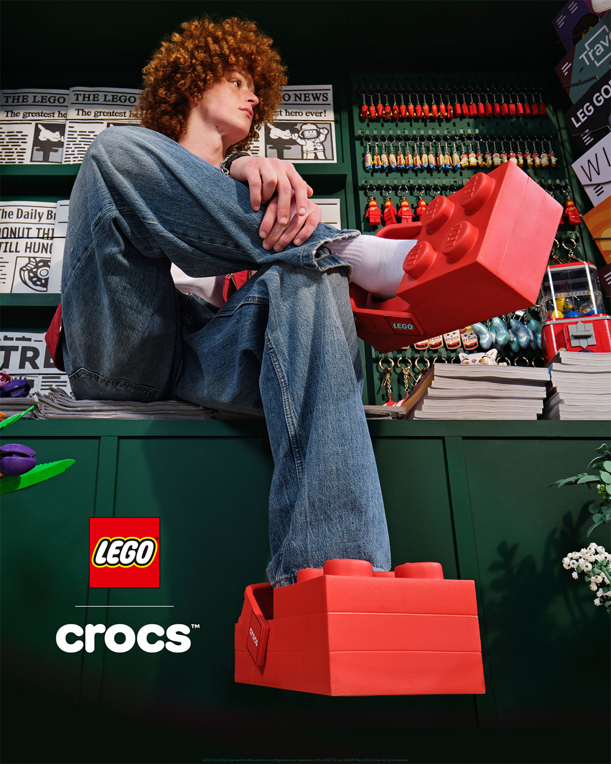 LEGO x Crocs Brick Clog Red