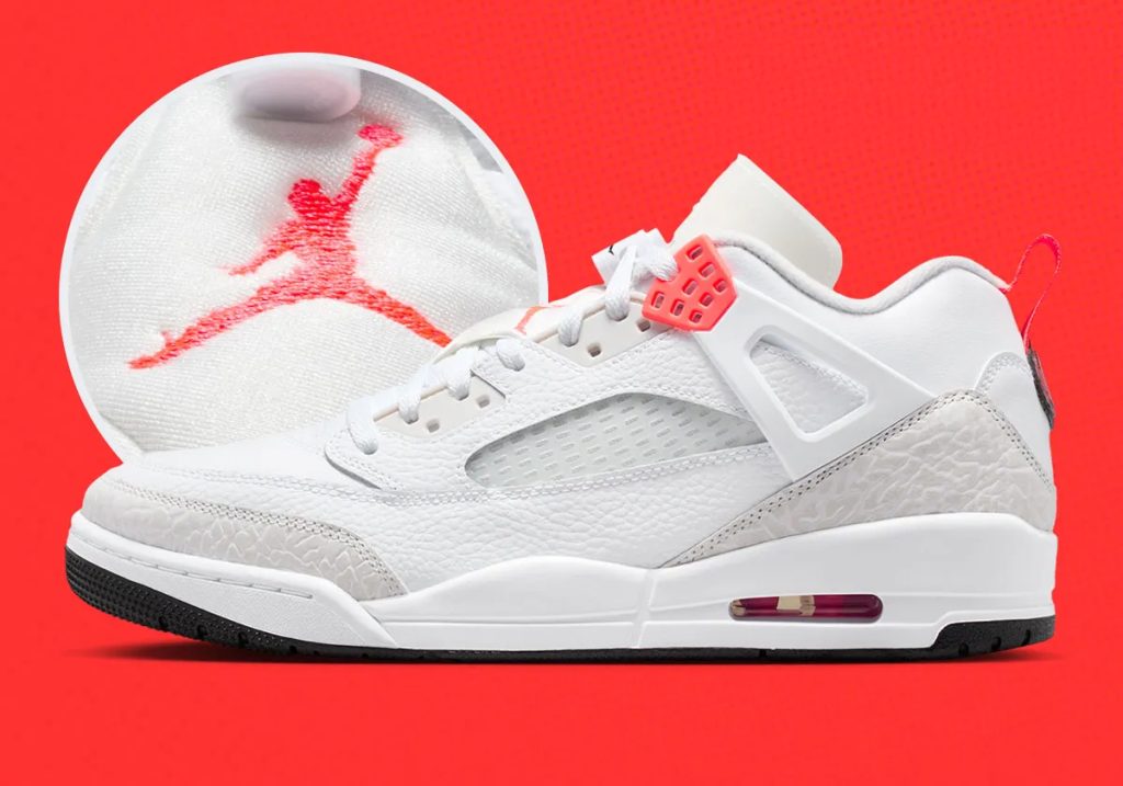 Jordan Spizike Low White Bright Crimson 2026 IQ0305-100