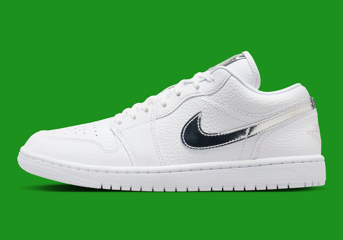 Air Jordan 1 Low White Metallic Silver