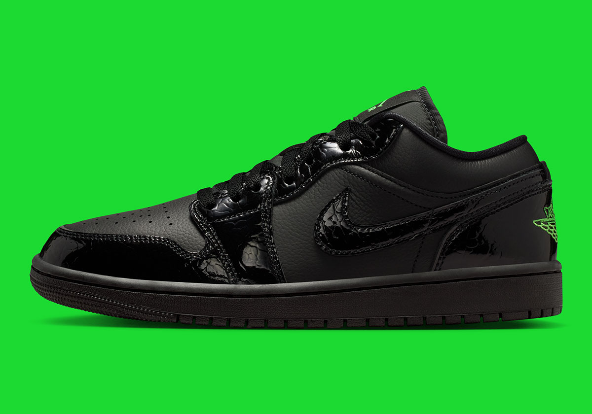 Обзор Air Jordan 1 Low Black/Scream Green 2026