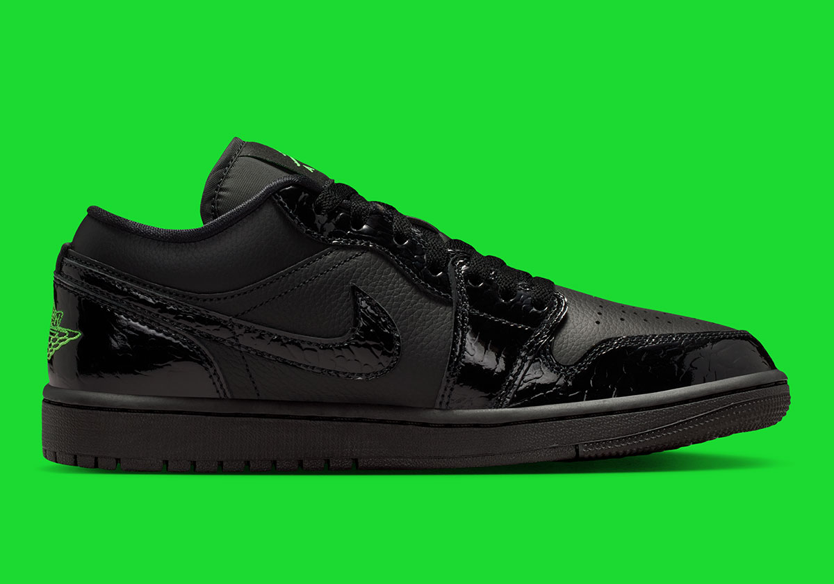 Обзор Air Jordan 1 Low Black/Scream Green 2026
