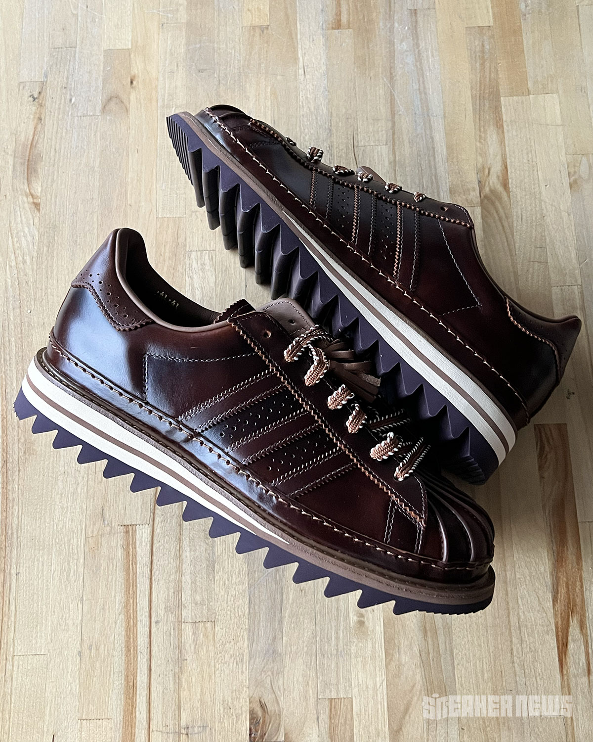 CLOT x adidas Superstar Wild Brown