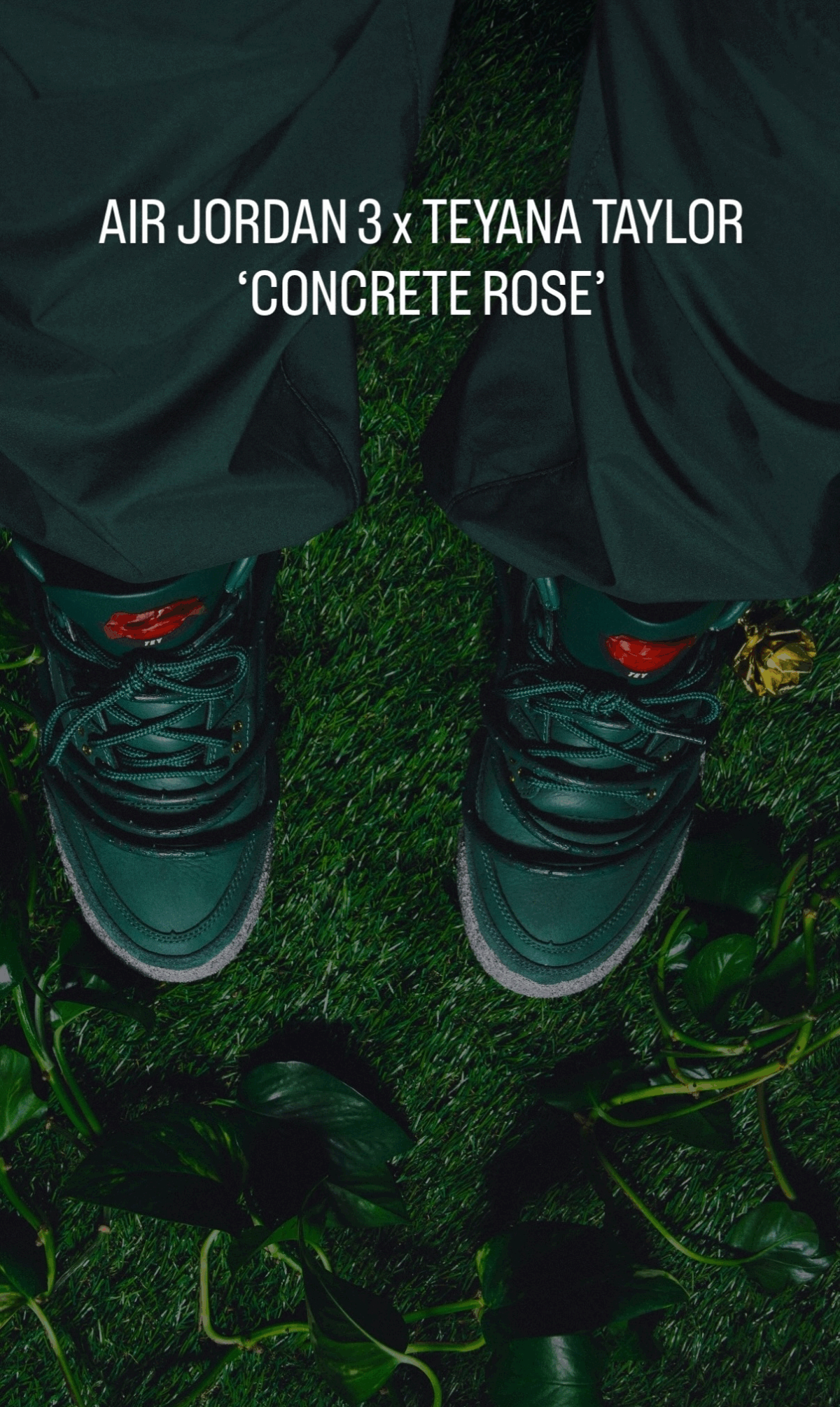 Teyana Taylor x Air Jordan 3 Concrete Rose