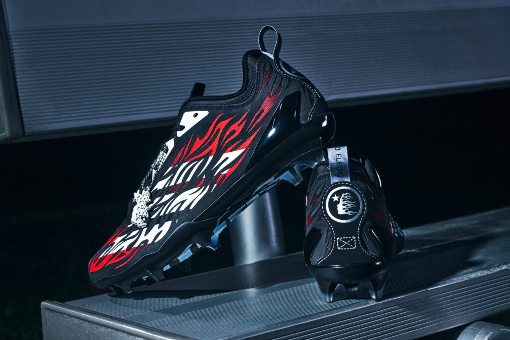 Hellstar x adidas Adizero Electric II Football Cleat Core Black/Red 2026 LA6357