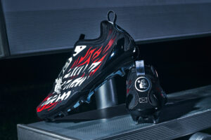 Hellstar x adidas Adizero Electric II Football Cleat Core Black/Red 2026 LA6357