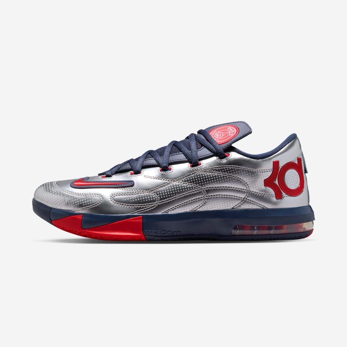 PSG x Nike KD 6 Metallic Silver 2026 IU0593-001
